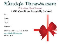 A Custom Gift Certificate Especially for You!